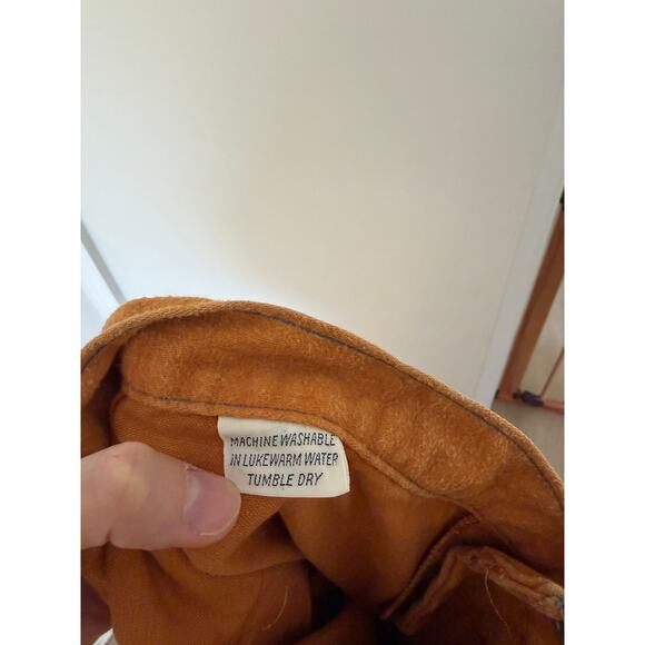 Vintage Roosert 70s Flare Orange/Rust Brown Cargo Pocket Flares - Picture 7 of 9
